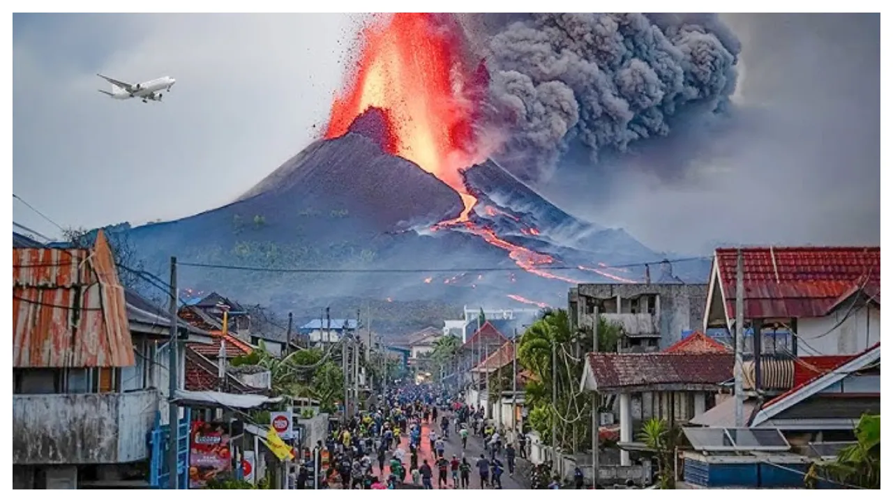 Volcanic eruption